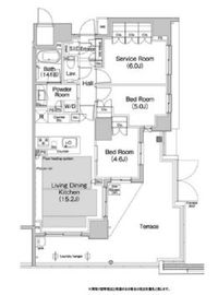 ブランズ東品川 1階 間取り図