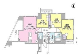 ブランズ東品川 7階 間取り図