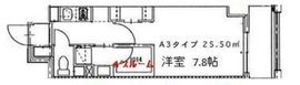 クローバー高輪 204 間取り図