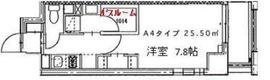 クローバー高輪 205 間取り図