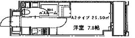 クローバー高輪 203 間取り図