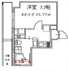 クローバー高輪 307 間取り図