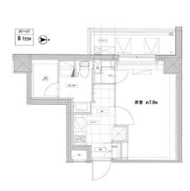 クローバー高輪 507 間取り図