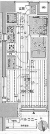 エステムプラザ品川大崎駅前レジデンシャル 1204 間取り図
