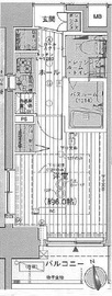 エステムプラザ品川大崎駅前レジデンシャル 1204 間取り図