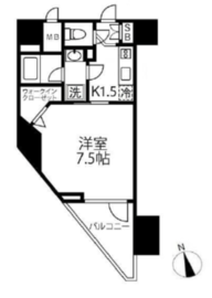 ガーラ・プレシャス代々木上原 12階 間取り図