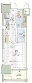 エステムプラザ品川大崎駅前レジデンシャル 901 間取り図