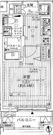 エステムプラザ品川大崎駅前レジデンシャル 1002 間取り図