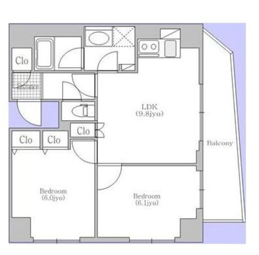 新神保町ビル 902 間取り図