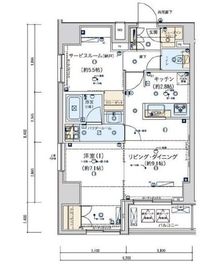 ジェノヴィア東日本橋駅前グリーンヴェール 7階 間取り図