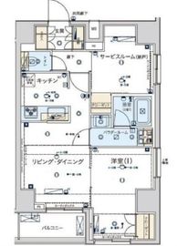 ジェノヴィア東日本橋駅前グリーンヴェール 9階 間取り図