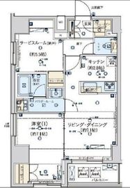 ジェノヴィア東日本橋駅前グリーンヴェール 15階 間取り図
