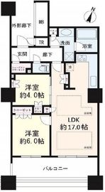 ブリリア有明スカイタワー 18階 間取り図