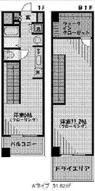 ヴィーダ・スカイコート品川 1階 間取り図