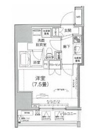 アイルイムーブル日本橋 6階 間取り図