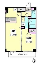 エスティメゾン大井仙台坂 1402 間取り図