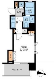 アーデン清澄白河 607 間取り図