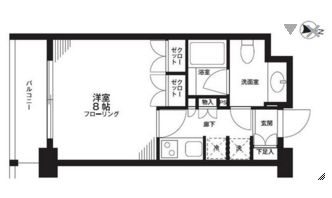 オーキッドレジデンス神楽坂 312 間取り図