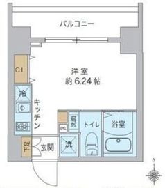 スプランディッド品川 401 間取り図