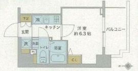 スプランディッド品川 1003 間取り図