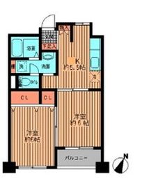 プライムアーバン勝どき 809 間取り図