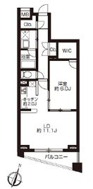 プライムアーバン日本橋大伝馬町 703 間取り図