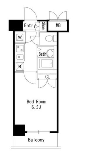 LaSante広尾 (ラサンテ広尾) 810 間取り図