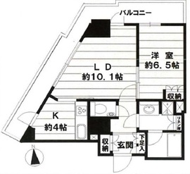 ローレルコート新宿タワー 13階 間取り図