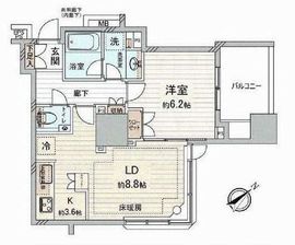 シティタワー池袋ウエストゲート 10階 間取り図