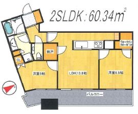 スカイズタワー＆ガーデン 27階 間取り図