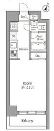グレンパーク秋葉原イースト 1001 間取り図
