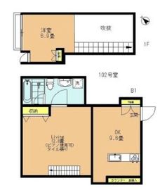 リゾート西馬込 102 間取り図