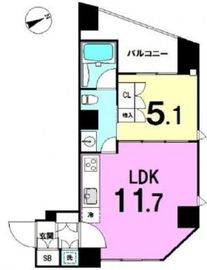 リゾート西馬込 401 間取り図