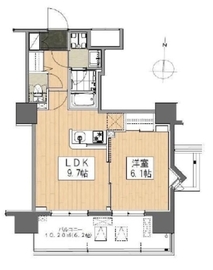 清澄白河レジデンス弐番館 1010 間取り図