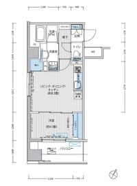 ラポルト祐天寺 306 間取り図