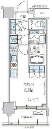 パークアクシス両国馬車通り 204 間取り図