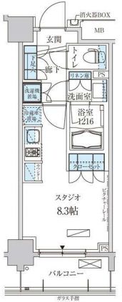 パークアクシス両国馬車通り 204 間取り図