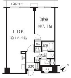 ルシマン月島 904 間取り図