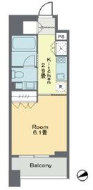 ベルファース戸越スタティオ 608 間取り図