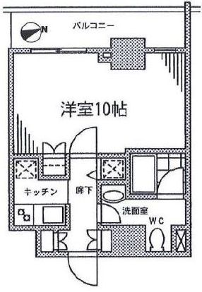 カスタリア門前仲町2 909 間取り図