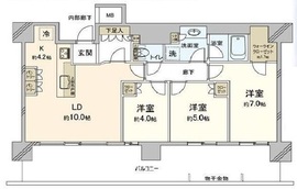 アーバンドックパークシティ豊洲タワー 24階 間取り図