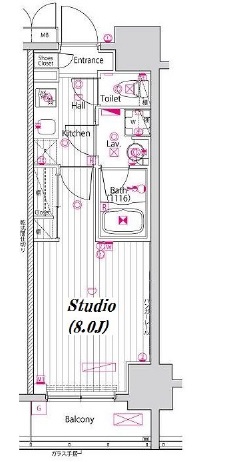 ガーラ・プレシャス門前仲町 14階 間取り図
