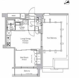 プラウドフラット代々木八幡 703 間取り図