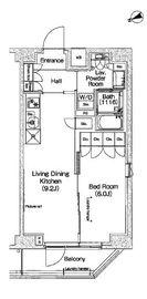 プラウドフラット代々木八幡 604 間取り図