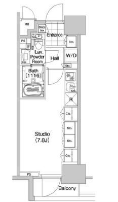 コンフォリア蒲田 604 間取り図