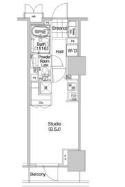 コンフォリア蒲田 608 間取り図