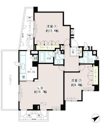 フェアステージ広尾 701 間取り図