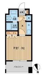 フォレシティ麻布十番 704 間取り図