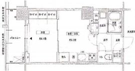 プラウドシティ蒲田 7階 間取り図