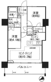 プラウドシティ蒲田 9階 間取り図